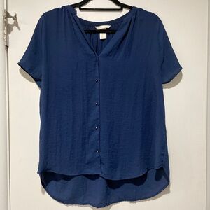 H&M Deep Blue Button-Down Shirt